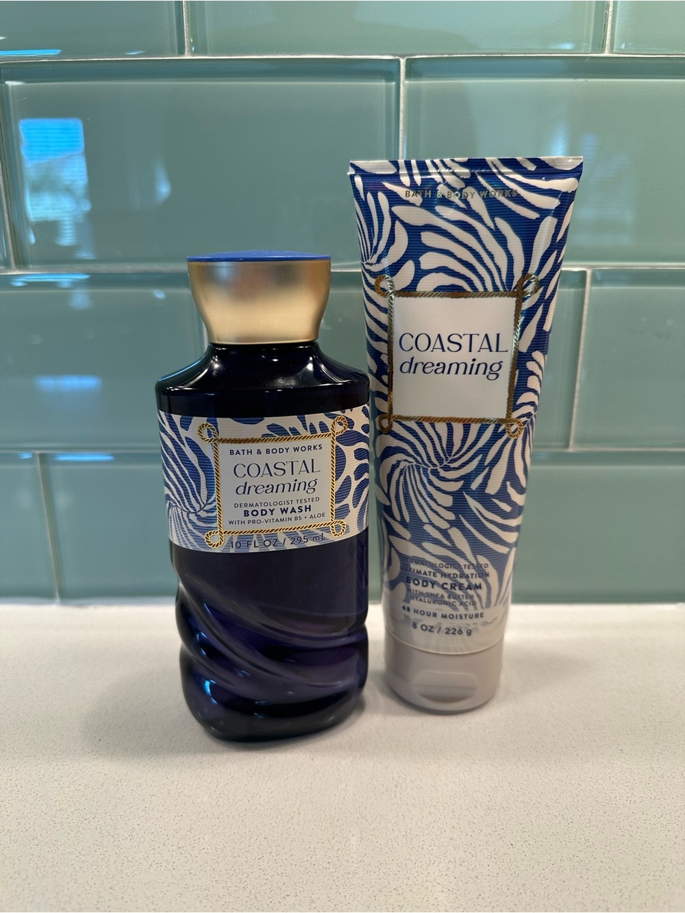 Bath & Body Works Coastal Dreaming Body Wash & Cream set